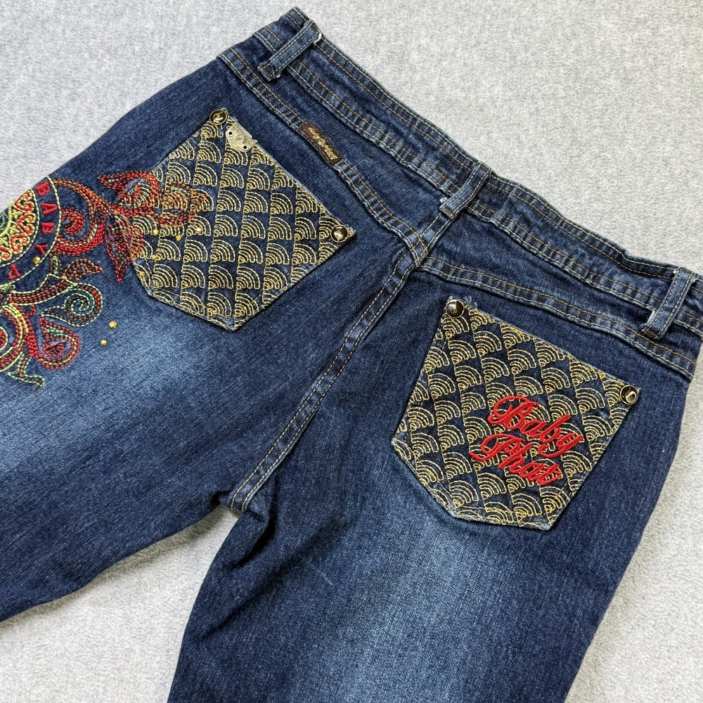 Baby Phat Girls 16 Jeans‎ Embroidered Denim Y2K Streetwear Macau Authentic